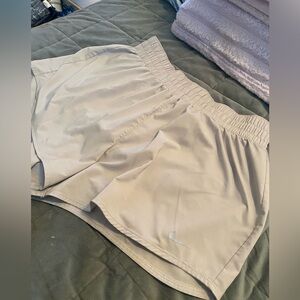 Light Grey Nike DriFit Shorts with Mesh Backing Size L